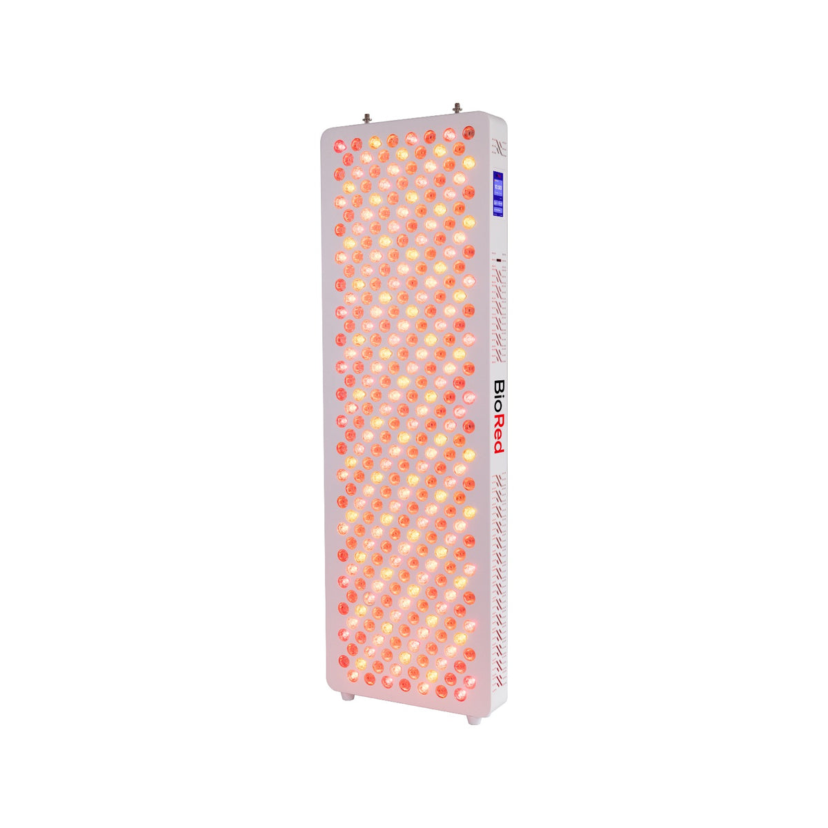BioRed Max Panel — full-body panel, angled view with red and near-infrared LEDs lit