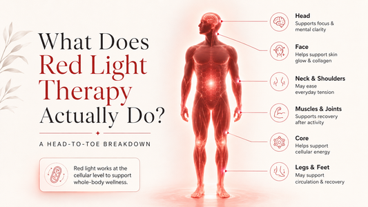 What does red light therapy actually do — a head-to-toe breakdown