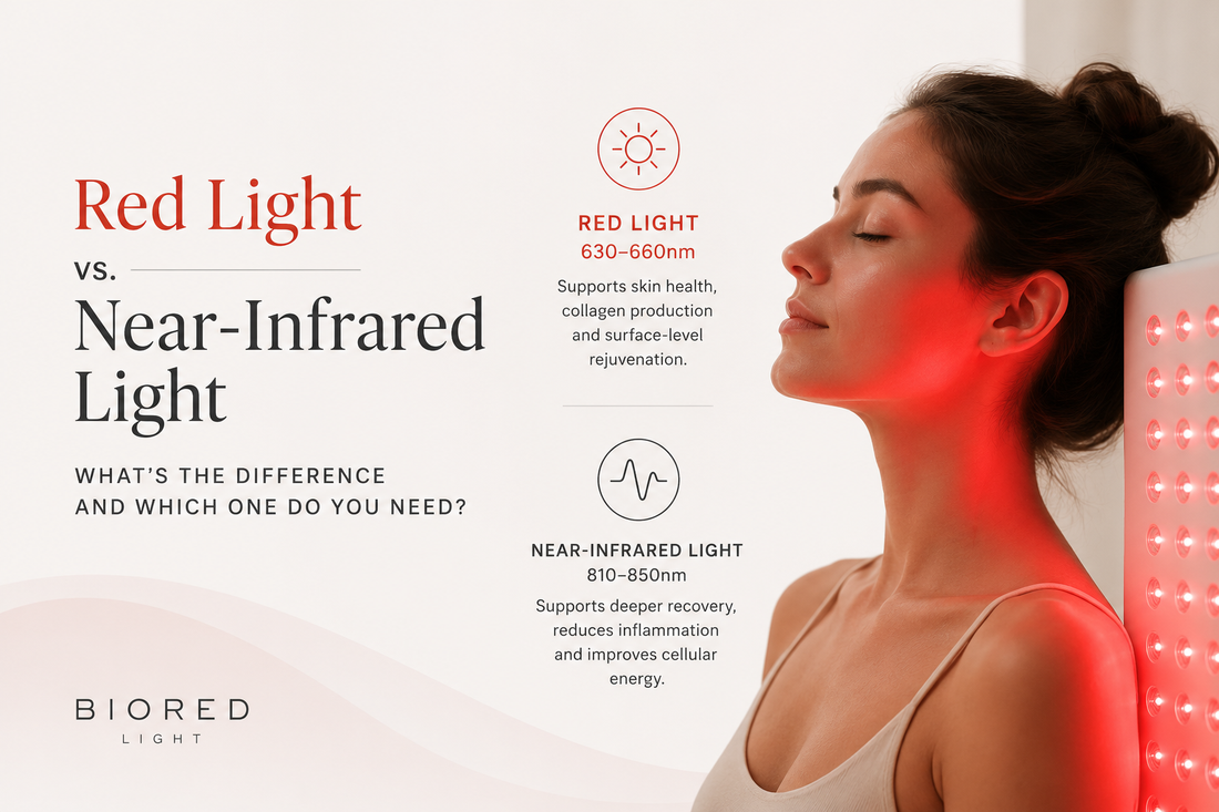 Red light vs. near-infrared light — what’s the difference and which one do you need?